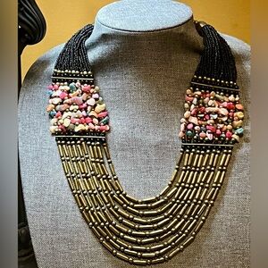 Vintage Boho Statement Bib Necklace
